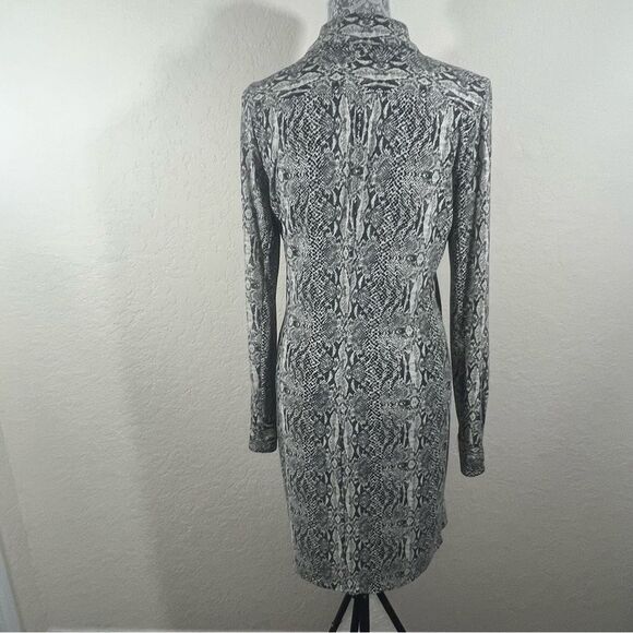 Norma Kamali Snake Print Jersey Knit Dress Women’s Size Small - Picture 4 of 8